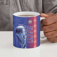 Custom Afro-Haiti Football Ceramic Mug 2026 Grenadye Alaso Blue Version - Wonder Print Shop