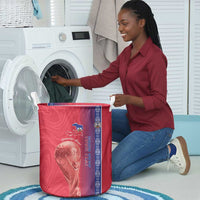 Custom Afro-Haiti Football Laundry Basket 2026 Grenadye Alaso Red Version - Wonder Print Shop