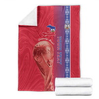 Custom Afro-Haiti Football Blanket 2026 Grenadye Alaso Red Version - Wonder Print Shop