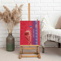 Custom Afro-Haiti Football Canvas Wall Art 2026 Grenadye Alaso Red Version - Wonder Print Shop
