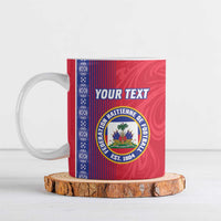 Custom Afro-Haiti Football Ceramic Mug 2026 Grenadye Alaso Red Version - Wonder Print Shop