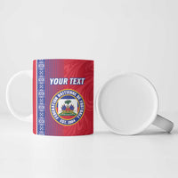 Custom Afro-Haiti Football Ceramic Mug 2026 Grenadye Alaso Red Version - Wonder Print Shop