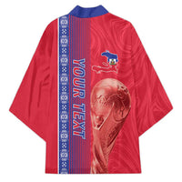 Custom Afro-Haiti Football Kimono 2026 Grenadye Alaso Red Version - Wonder Print Shop