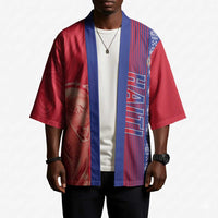 Custom Afro-Haiti Football Kimono 2026 Grenadye Alaso Red Version - Wonder Print Shop