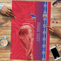 Custom Afro-Haiti Football Puzzle 2026 Grenadye Alaso Red Version - Wonder Print Shop
