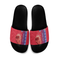 Custom Afro-Haiti Football Slide Sandals 2026 Grenadye Alaso Red Version - Wonder Print Shop