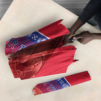 Custom Afro-Haiti Football Umbrella 2026 Grenadye Alaso Red Version - Wonder Print Shop