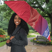 Custom Afro-Haiti Football Umbrella 2026 Grenadye Alaso Red Version - Wonder Print Shop
