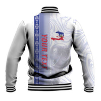 Custom Afro-Haiti Football Baseball Jacket 2026 Grenadye Alaso White Version - Wonder Print Shop