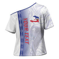 Custom Afro-Haiti Football Cross Shoulder Shirt 2026 Grenadye Alaso White Version - Wonder Print Shop