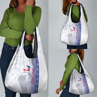 Custom Afro-Haiti Football Grocery Bag 2026 Grenadye Alaso White Version - Wonder Print Shop