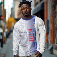 Custom Afro-Haiti Football Long Sleeve Shirt 2026 Grenadye Alaso White Version - Wonder Print Shop