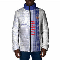 Custom Afro-Haiti Football Padded Jacket 2026 Grenadye Alaso White Version - Wonder Print Shop
