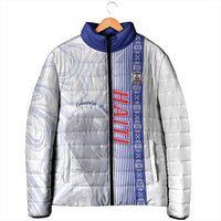 Custom Afro-Haiti Football Padded Jacket 2026 Grenadye Alaso White Version - Wonder Print Shop