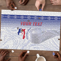Custom Afro-Haiti Football Puzzle 2026 Grenadye Alaso White Version - Wonder Print Shop