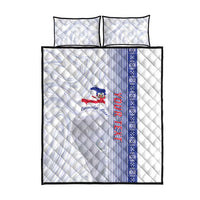 Custom Afro-Haiti Football Quilt Bed Set 2026 Grenadye Alaso White Version - Wonder Print Shop