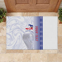 Custom Afro-Haiti Football Rubber Doormat 2026 Grenadye Alaso White Version - Wonder Print Shop