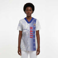 Custom Afro-Haiti Football Scrub Top 2026 Grenadye Alaso White Version - Wonder Print Shop