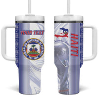 Custom Afro-Haiti Football Tumbler With Handle 2026 Grenadye Alaso White Version - Wonder Print Shop