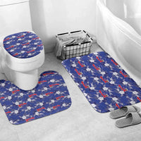 Afro-Haitians Bathroom Set Ayiti Map and Rose Kayenn Tropical Style - Wonder Print Shop