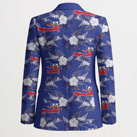 Afro-Haitians Blazer Ayiti Map and Rose Kayenn Tropical Style - Wonder Print Shop