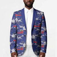 Afro-Haitians Blazer Ayiti Map and Rose Kayenn Tropical Style - Wonder Print Shop