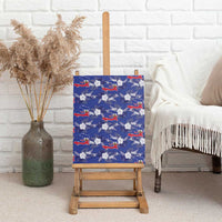 Afro-Haitians Canvas Wall Art Ayiti Map and Rose Kayenn Tropical Style - Wonder Print Shop