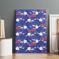 Afro-Haitians Canvas Wall Art Ayiti Map and Rose Kayenn Tropical Style - Wonder Print Shop