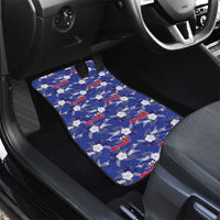 Afro-Haitians Car Mats Ayiti Map and Rose Kayenn Tropical Style - Wonder Print Shop