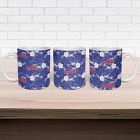 Afro-Haitians Ceramic Mug Ayiti Map and Rose Kayenn Tropical Style - Wonder Print Shop