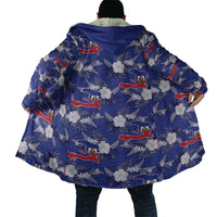 Afro-Haitians Cloak Ayiti Map and Rose Kayenn Tropical Style - Wonder Print Shop