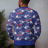 Afro-Haitians Ugly Christmas Sweater Ayiti Map and Rose Kayenn Tropical Style - Wonder Print Shop
