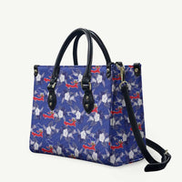 Afro-Haitians Leather Bag Ayiti Map and Rose Kayenn Tropical Style - Wonder Print Shop
