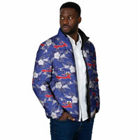 Afro-Haitians Padded Jacket Ayiti Map and Rose Kayenn Tropical Style - Wonder Print Shop