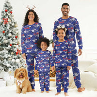 Afro-Haitians Christmas Pajama Set Ayiti Map and Rose Kayenn Tropical Style - Wonder Print Shop