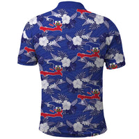 Afro-Haitians Polo Shirt Ayiti Map and Rose Kayenn Tropical Style LT14