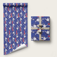Afro-Haitians Wrapping Paper Ayiti Map and Rose Kayenn Tropical Style - Wonder Print Shop