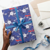 Afro-Haitians Wrapping Paper Ayiti Map and Rose Kayenn Tropical Style - Wonder Print Shop
