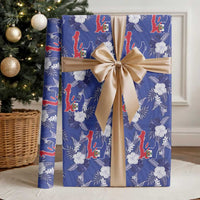 Afro-Haitians Wrapping Paper Ayiti Map and Rose Kayenn Tropical Style - Wonder Print Shop