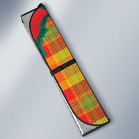 Grenada Independence Day Auto Sun Shade Tropical Dove Bougainvillea Madras Pattern