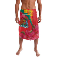Grenada Independence Day Personalized Lavalava Tropical Dove Bougainvillea Madras Pattern
