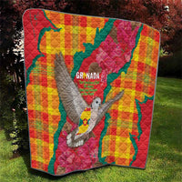 Grenada Independence Day Quilt Tropical Dove Bougainvillea Madras Pattern
