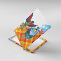 Saint Lucia Independence Day Canvas Wall Art Saint Lucian Map Pitons Madras Pattern