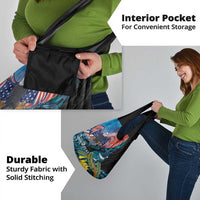 Personalised United States And New Zealand Grocery Bag USA Eagle With Kowhai Aotearoa Tui Bird