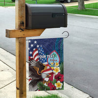 Personalised United States And Guam Garden Flag USA Eagle With Guahan Seal Tropical Vibes - Wonder Print Shop