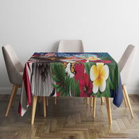 Personalised United States And Guam Tablecloth USA Eagle With Guahan Seal Tropical Vibes - Wonder Print Shop