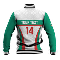 Custom Bulgaria Football Baseball Jacket Bulgarian Pattern Sporty Style