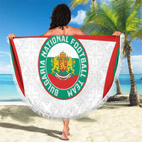 Custom Bulgaria Football Beach Blanket Bulgarian Pattern Sporty Style