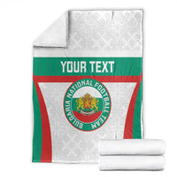 Custom Bulgaria Football Blanket Bulgarian Pattern Sporty Style