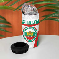 Custom Bulgaria Football 4 in 1 Can Cooler Tumbler Bulgarian Pattern Sporty Style